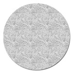 Light Grey Snake Magnet 5  (Round)