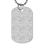 Light Grey Snake Dog Tag (One Side)