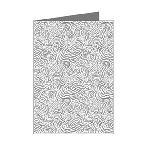 Light Grey Snake Mini Greeting Card from ArtsNow.com Left