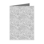 Light Grey Snake Mini Greeting Card
