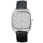 Light Grey Snake Square Metal Watch