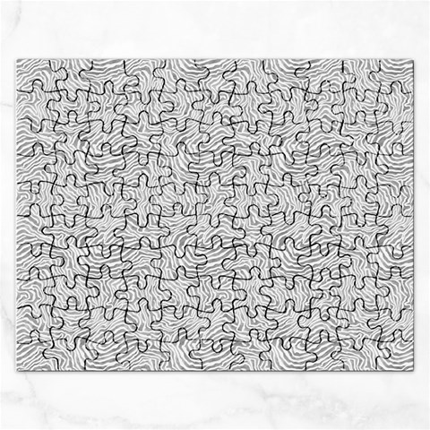 Light Grey Snake Rectangular Jigsaw Puzzl from ArtsNow.com Front