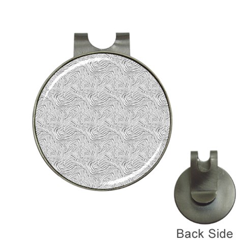 Light Grey Snake Hat Clips with Golf Markers from ArtsNow.com Front