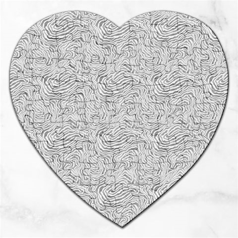 Light Grey Snake Jigsaw Puzzle (Heart) from ArtsNow.com Front