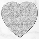 Light Grey Snake Jigsaw Puzzle (Heart)