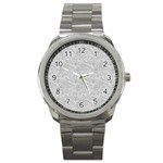 Light Grey Snake Sport Metal Watch