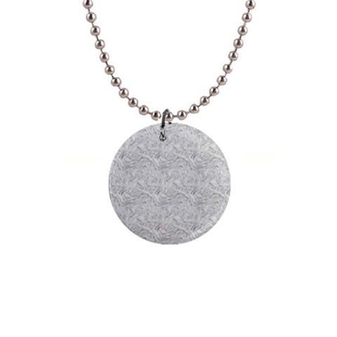 Light Grey Snake 1  Button Necklace from ArtsNow.com Front