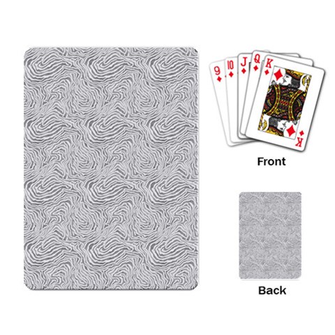 Light Grey Snake Playing Cards Single Design (Rectangle) from ArtsNow.com Back