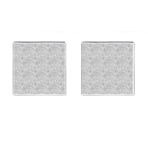 Light Grey Snake Cufflinks (Square) from ArtsNow.com Front(Pair)