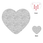 Light Grey Snake Playing Cards Single Design (Heart)