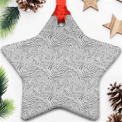 Light Grey Snake Star Ornament (Two Sides) from ArtsNow.com Front
