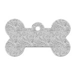 Light Grey Snake Dog Tag Bone (One Side)