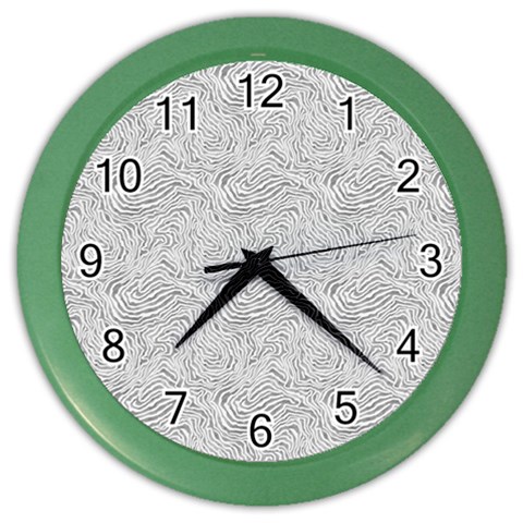 Light Grey Snake Color Wall Clock from ArtsNow.com Front