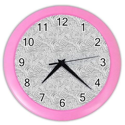 Light Grey Snake Color Wall Clock from ArtsNow.com Front