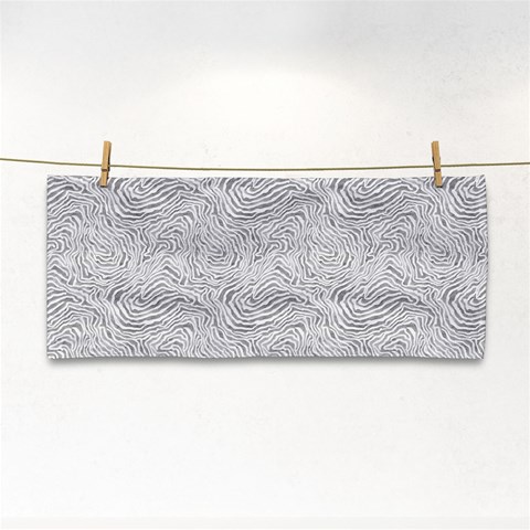 Light Grey Snake Hand Towel from ArtsNow.com Front