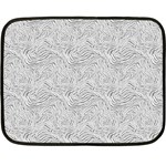 Light Grey Snake 35 x27  Two Sides Fleece Blanket (Mini)