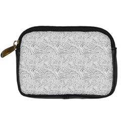 Light Grey Snake Digital Camera Leather Case from ArtsNow.com Front
