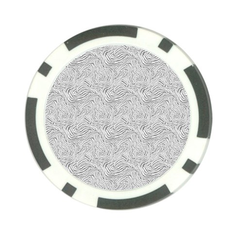 Light Grey Snake Poker Chip Card Guard (10 pack) from ArtsNow.com Front