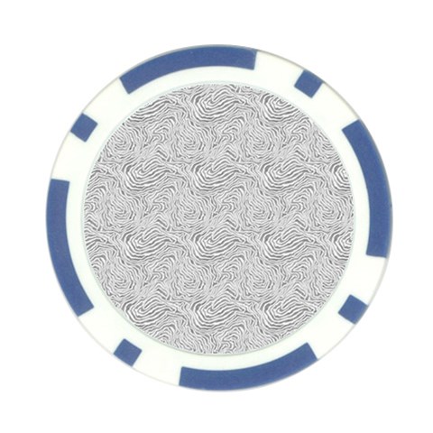 Light Grey Snake Poker Chip Card Guard (10 pack) from ArtsNow.com Front