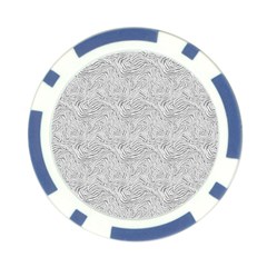 Light Grey Snake Poker Chip Card Guard (10 pack) from ArtsNow.com Front