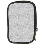 Light Grey Snake Compact Camera Leather Case