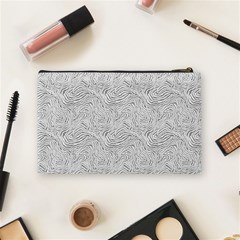 Light Grey Snake Cosmetic Bag (Medium) from ArtsNow.com Back