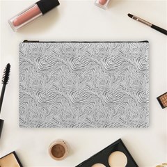 Light Grey Snake Cosmetic Bag (Large) from ArtsNow.com Front