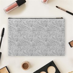 Light Grey Snake Cosmetic Bag (Large) from ArtsNow.com Back