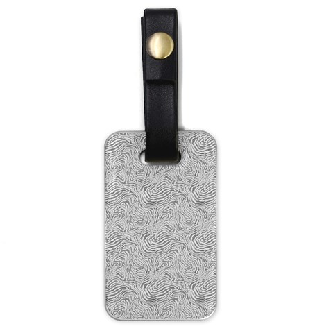Light Grey Snake Luggage Tag (one side) from ArtsNow.com Front