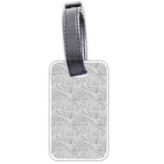 Light Grey Snake Luggage Tag (two sides) from ArtsNow.com Front
