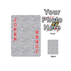 Light Grey Snake Playing Cards 54 Designs (Mini) from ArtsNow.com Front - Joker2