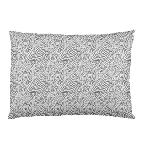 Light Grey Snake Pillow Case (Two Sides) from ArtsNow.com Front