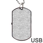 Light Grey Snake Dog Tag USB Flash (One Side)