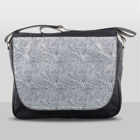 Light Grey Snake Messenger Bag from ArtsNow.com Front