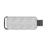 Light Grey Snake Portable USB Flash (One Side)