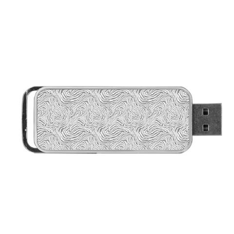 Light Grey Snake Portable USB Flash (Two Sides) from ArtsNow.com Front