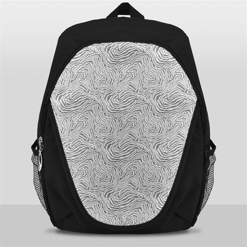 Light Grey Snake Backpack Bag from ArtsNow.com Front