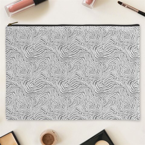 Light Grey Snake Cosmetic Bag (XXXL) from ArtsNow.com Front
