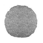 Light Grey Snake Standard 15  Premium Round Cushions