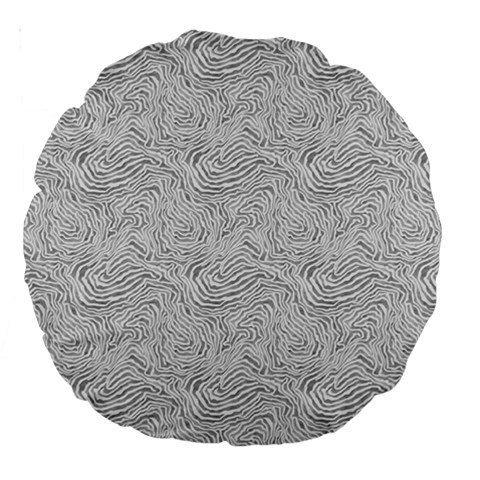 Light Grey Snake Large 18  Premium Round Cushions from ArtsNow.com Front