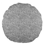 Light Grey Snake Large 18  Premium Round Cushions