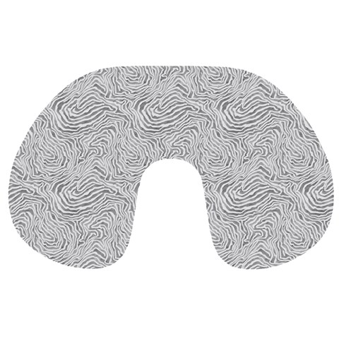 Light Grey Snake Travel Neck Pillow from ArtsNow.com Front