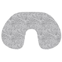 Light Grey Snake Travel Neck Pillow from ArtsNow.com Back
