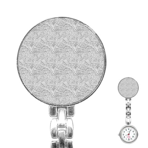 Light Grey Snake Stainless Steel Nurses Watch from ArtsNow.com Front
