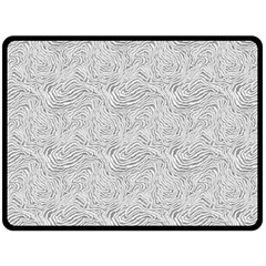 Light Grey Snake 80  x 56  Two Sides Fleece Blanket (Large) from ArtsNow.com 80 x60  Blanket Back