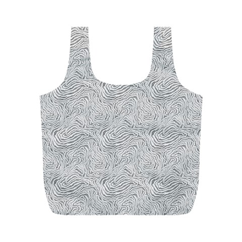 Light Grey Snake Full Print Recycle Bag (M) from ArtsNow.com Front