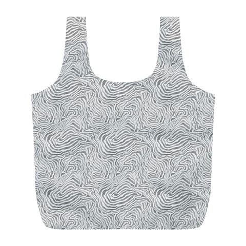 Light Grey Snake Full Print Recycle Bag (L) from ArtsNow.com Front