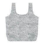 Light Grey Snake Full Print Recycle Bag (L)