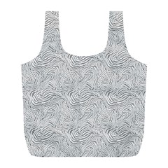 Light Grey Snake Full Print Recycle Bag (L) from ArtsNow.com Back