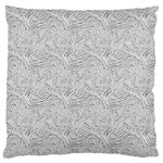 Light Grey Snake Standard Premium Plush Fleece Cushion Case (One Side)